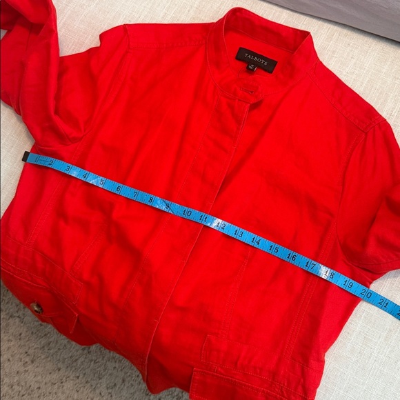 Talbots Red Utility Jacket - Picture 6 of 12